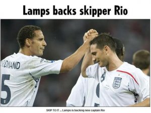 蘭帕德支持里奧當新隊長 預言魯尼未來能成領袖