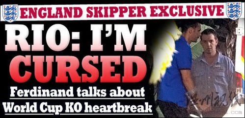 費迪南德哀嘆無緣世界杯:肯定有人在詛咒我!