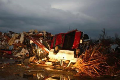 美國中南部遭遇龍卷風 阿肯色州和俄克拉何馬州至少