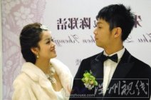 溫州奧運冠軍朱啟南與女友陳鄭潔在溫州國際大酒店