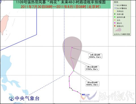 “梅花”加強為強熱帶風暴