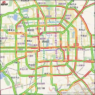 北京26日降雨實時交通信息(滾動)