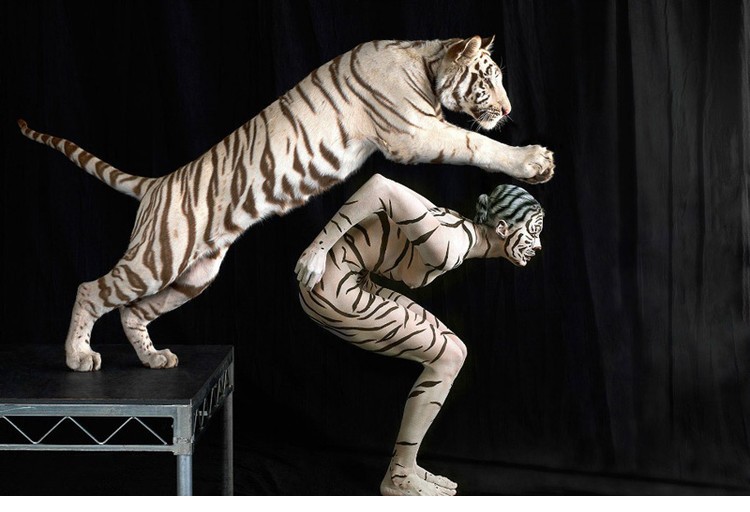 人獸同體!人體彩繪震撼極致之美