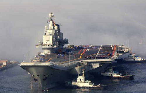 中國航母高速大轉(zhuǎn)彎試航