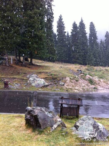 新疆部分地區雪花飄 烏魯木齊氣溫狂降17℃