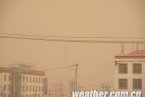 2日青海出現大風天氣沙塵暴肆虐 多地拉響大風沙塵