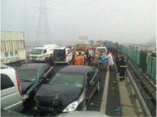 海寧杭浦高速車禍現場