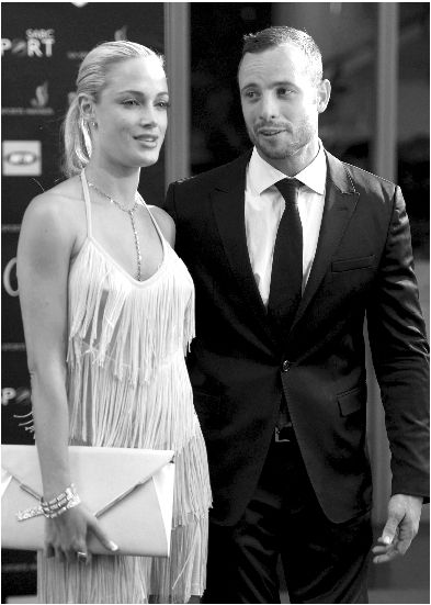 皮斯托瑞斯與女友斯滕坎普昔日合影。