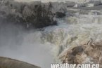 山西吉縣氣溫回升 黃河壺口瀑布冰化河開場面壯觀