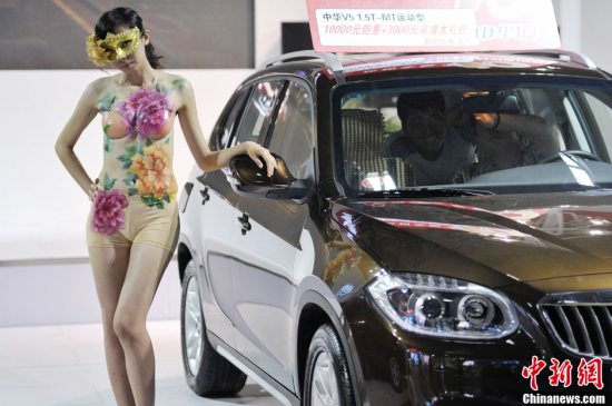 山西車模人體彩繪秀