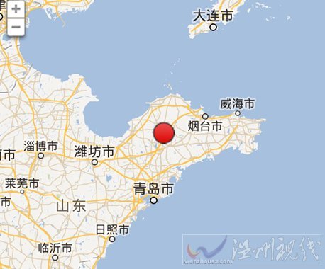 山東煙臺萊陽市和青島萊西交界地震