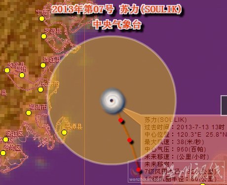 蘇力正面襲擊福建