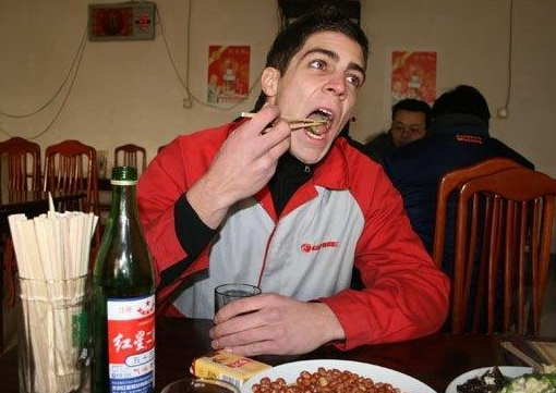 美國一男子在中國打工