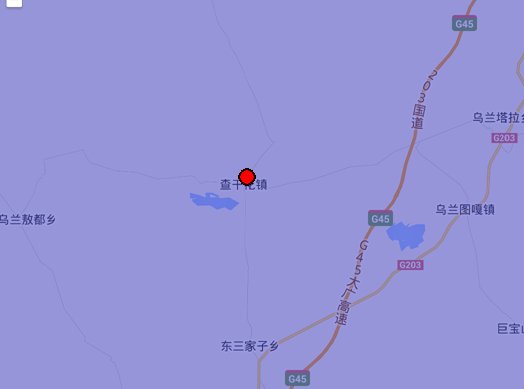 吉林松原地震震中松原市乾安縣查干花鎮