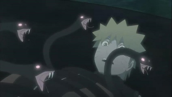 火影忍者鳴人九尾化 513集兜制造出了克隆體九尾