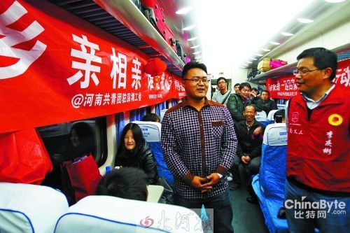 河南老鄉(xiāng)在回家的火車上相親