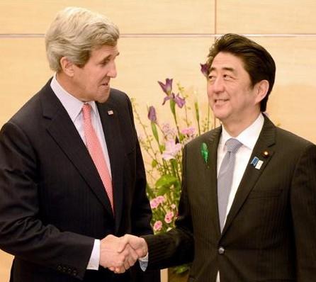 美國務卿克里聲稱將保護日本不受中國攻擊