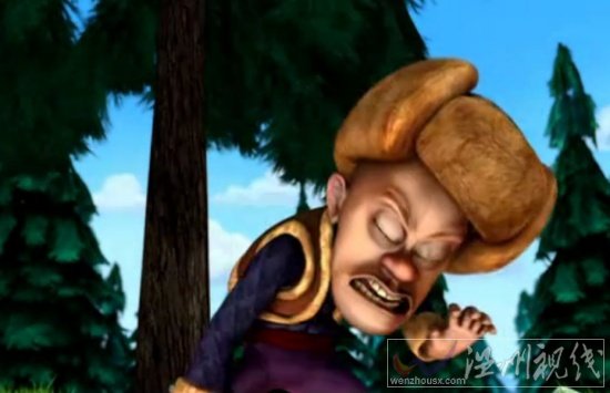 熊出沒光頭強的老板給光頭強送了爆破裝備