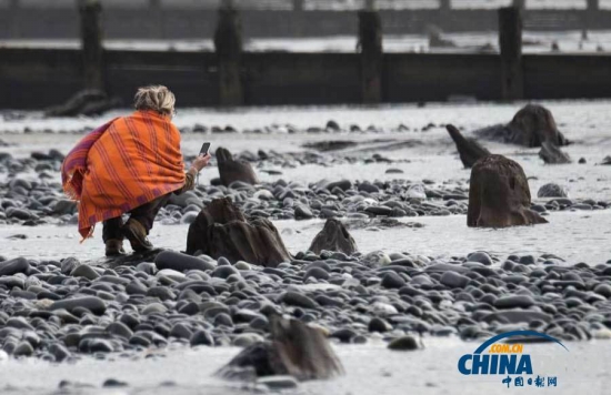 英國遭遇強風暴，大風出土5000年前的森林遺址。