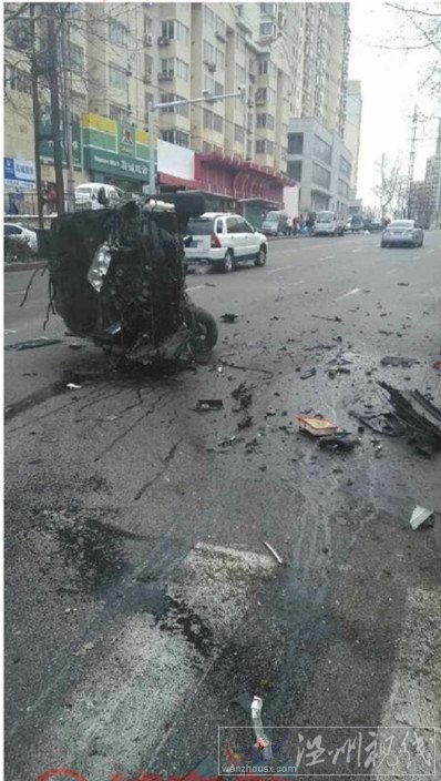 青島江西路車禍現(xiàn)場