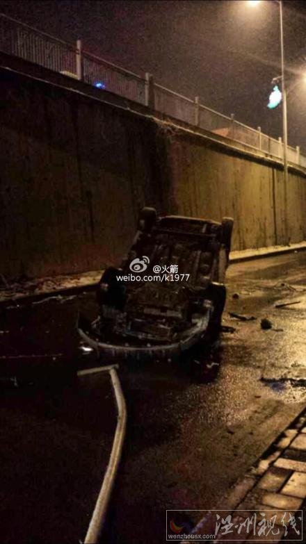洛陽隴海立交橋車輛墜橋
