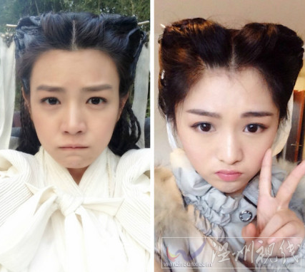 小龍女替身照片 新神雕小龍女替身比主角要好看