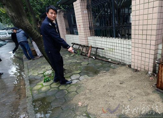 店鋪老板傾倒煤氣罐廢渣地點