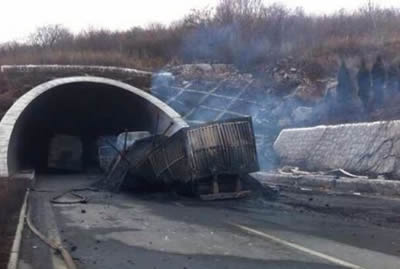 晉濟高速引發爆炸續 山西晉濟高速油罐車爆炸死亡人