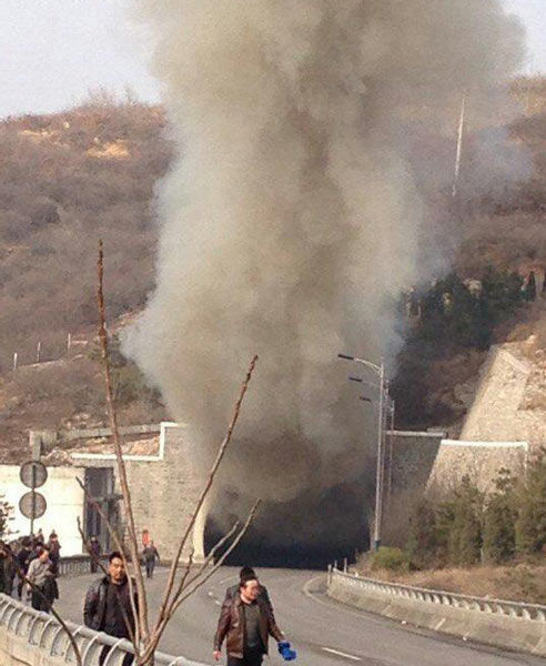 晉濟高速油罐車爆炸