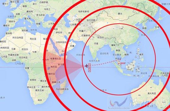 馬航折返路線圖