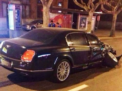 2014年3月20日大連一賓利飆車致1死2重傷