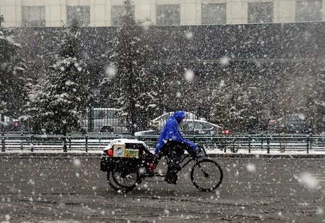 哈爾濱罕見5月飛雪 5月2日哈爾濱下雪了