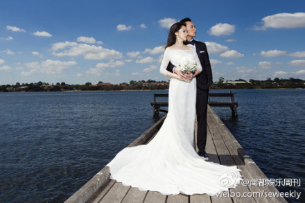 徐若瑄李云峰結婚照曝光