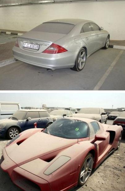 迪拜豪車遭遺棄原因 因超速罰單開的太高