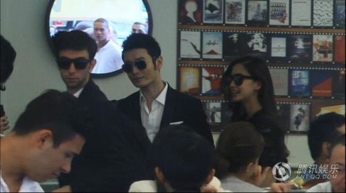 黃曉明和angelababy戛納