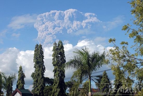 印尼火山噴發圖片