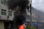 江西氣溫太高摩托車也著火了 7月12日至17日江西武寧