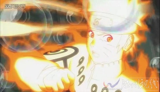 火影忍者544集 面具男+人柱力對付鳴人和比