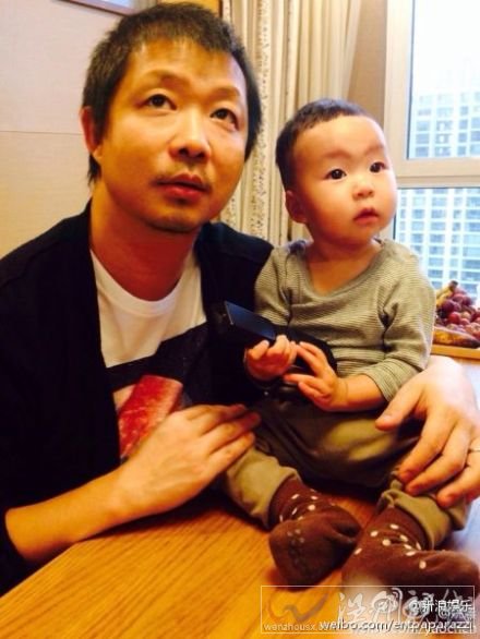 姚晨兒子小土豆和爸爸