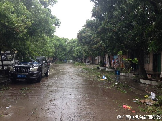 威馬遜是廣西防城港臺風41年來最強