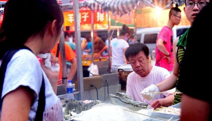 沈陽現(xiàn)鱷魚燒烤20元1串