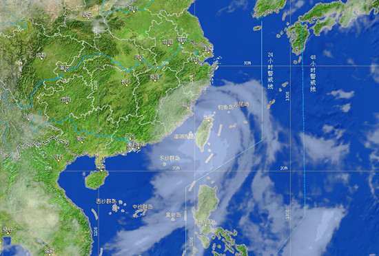 臺風麥德姆云圖