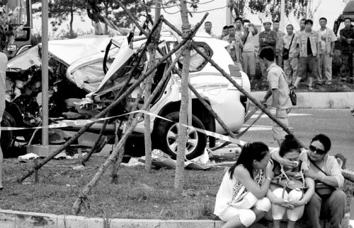 沈陽四環路車禍現場圖片