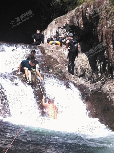 楠溪江無錫驢友死亡現場