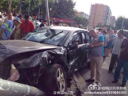 上海永泰路車禍現場