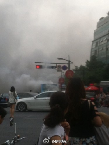 7月5日杭州7路公交車起火
