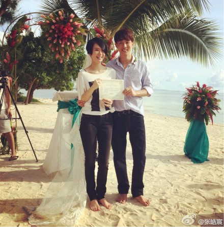 李承鉉戚薇結婚現場圖片