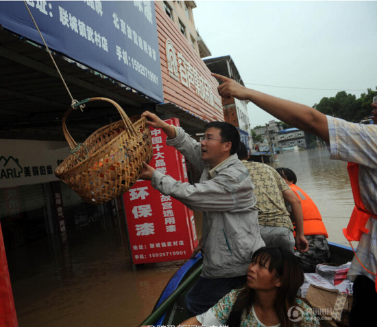 麗水遭遇50年一遇的洪水