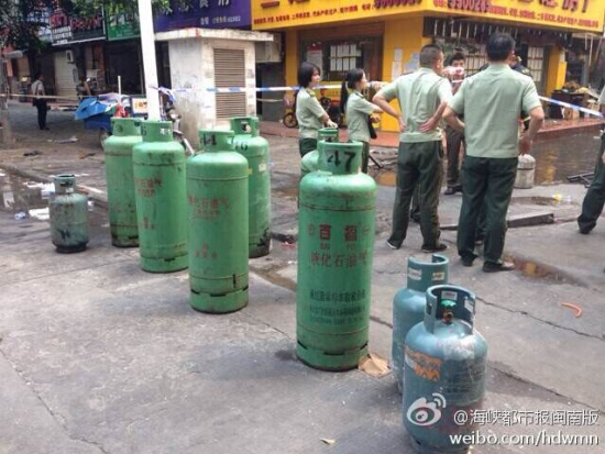 廈門嘉禾路福園公寓爆炸事故現(xiàn)場