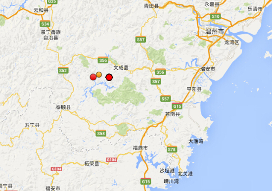 9月23日下午溫州文成發(fā)生4.0級(jí)地震